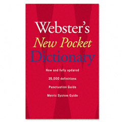 Houghton Mifflin Websters New Pocket Dictionary, Paperback, 336 Pages HOU1019934