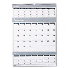 House of Doolittle Bar Harbor Wirebound Three-Months-per-Page Wall Calendar, 15-1/2 x 22, 2012 HOD343