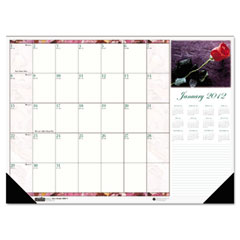 House of Doolittle Beautiful Photographic Monthly Desk Pad Calendar, 18-1/2 x 13, 2012 HOD1796