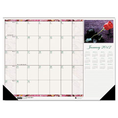 House of Doolittle Beautiful Photographic Monthly Desk Pad Calendar, 22 x 17, 2012 HOD179