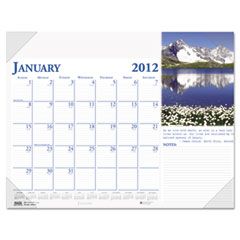 House of Doolittle Earthscapes Photographic Monthly Desk Pad Calendar, 22 x 17, 2012 HOD144