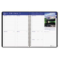 House of Doolittle Earthscapes Weekly Appointment Book, 8-1/2 x 11, Black, 2012 HOD27902