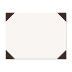 House of Doolittle Ecotones Desk Pad, 25-Sheet Pad, 22 x 17, Moonlight Cream/Brown Rhino HOD441