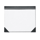 House of Doolittle Executive Doodle Desk Pad, 25-Sheet White Pad, Refillable, 22 x 17, Black/Silver HOD45002