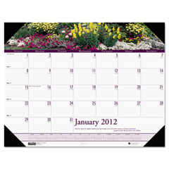 House of Doolittle Gardens of the World Photographic Monthly Desk Pad Calendar, 22 x 17, 2012 HOD174