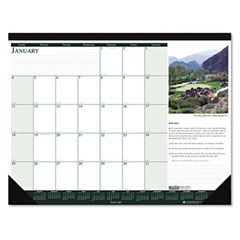 House of Doolittle Golf Courses Photographic Monthly Desk Pad Calendar, 18-1/2 x 13, 2012 HOD1966