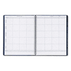 House of Doolittle Lesson Plan Book, Embossed Leather-Like Cover, 11 x 8-1/2, Blue HOD51007