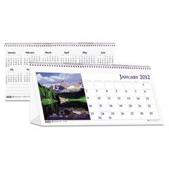 House of Doolittle Scenic Photos Desk Tent Monthly Calendar, 8-1/2 x 4-1/2, 2012 HOD3649
