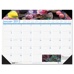 House of Doolittle Sea Life Photographic Monthly Desk Pad Calendar, 18-1/2 x 13, 2012 HOD1936