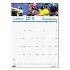 House of Doolittle Sea Life Scenes Monthly Wall Calendar, 12 x 16-1/2, 2012 HOD3642