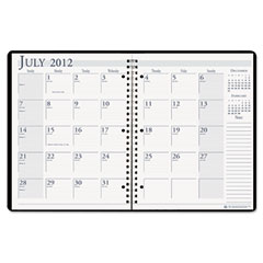 House of Doolittle Spiralbound 14-Month Academic Appointment Book, 8-1/2 x 11, Black, 2011-2012 HOD26302