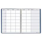 House of Doolittle Teacher's Planner, Embossed Simulated Leather Cover, 11 x 8-1/2, Blue HOD50907