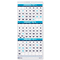 House of Doolittle Three-Month Format Wall Calendar, 12-1/4 x 27, 2012 HOD3640