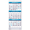 House of Doolittle Three-Month Format Wall Calendar, 8 x 17, 2012 HOD3646