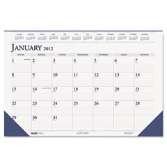 House of Doolittle Two-Color Monthly Desk Pad Calendar, 18-1/2 x 13, 2012 HOD1506