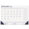 House of Doolittle Two-Color Monthly Desk Pad Calendar w/Large Notes Section, 22 x 17, 2012 HOD164