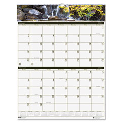 House of Doolittle Waterfalls of the World Two-Months-per-Page Wall Calendar, 20 x 26, 2012 HOD3814