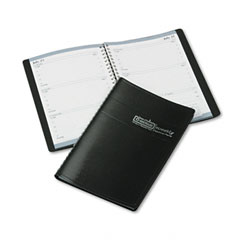 House of Doolittle Weekly Appointment Book, 30-Minute Appointments, 5 x 8, Black, 2012 HOD27802