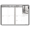 House of Doolittle Weekly Planner w/Black-&-White Photos, 8-1/2 x 11, Black, 2012 HOD217102