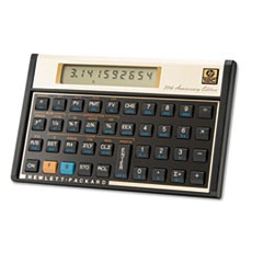 HP 30th Anniversary Edition 12c Financial Calculator, 12-Digit LCD HEW3008686 [REFURBISHED]