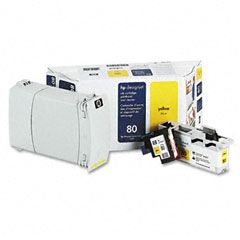HP C4893A (HP 80) Ink/Printhead/Printhead Cleaner, 4400 Page-Yield, Yellow HEWC4893A