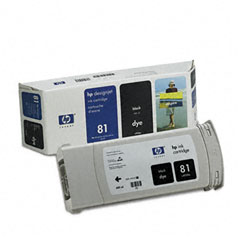 HP C4930A (HP 81) Ink, 1000 Page-Yield, Black HEWC4930A