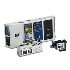 HP C4950A (HP81) Printhead & Cleaner, Black HEWC4950A
