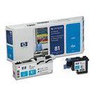 HP C4951A (HP81) Printhead & Cleaner, Cyan HEWC4951A