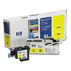 HP C4953A (HP81) Printhead & Cleaner, Yellow HEWC4953A
