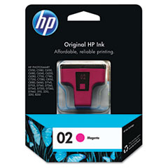 HP C8772WN (HP 02) Ink, 370 Page-Yield, Magenta HEWC8772WN