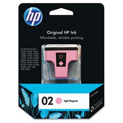 HP C8775WN (HP 02) Ink, 230 Page-Yield, Light Magenta HEWC8775WN