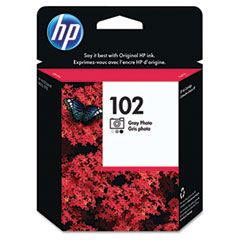 HP C9360AN (HP 102) Ink, 120 Page-Yield, Photo Gray HEWC9360AM