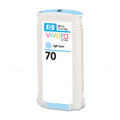 HP C9390A (HP 70) Ink, Light Cyan HEWC9390A