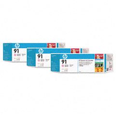 HP C9487A (HP 91) Ink, Light Magenta, 3/Pack HEWC9487A