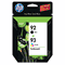 HP C9513FN (HP 92; HP 93) Ink, 220 Page-Yield, 2/Pack, Black; Tri-Color HEWC9513FN