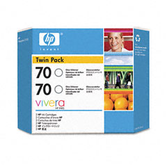 HP CB350A (HP 70) Ink, 2/Pack, Clear HEWCB350A
