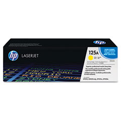 HP CB542A (HP 125A) Toner, 1,400 Page-Yield, Yellow HEWCB542A