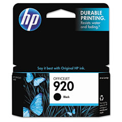 HP CD971AN (HP 920) Ink, 420 Page-Yield, Black HEWCD971AN