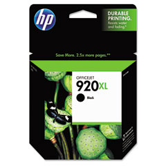 HP CD975AN (HP 920XL) High-Yield Ink, 1200 Page-Yield, Black HEWCD975AN