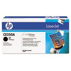 HP CE250A Toner, 5000 Page-Yield, Black HEWCE250A