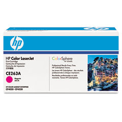 HP CE263A Toner, 11,000 Page-Yield, Magenta HEWCE263A