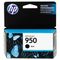 HP CN049AN140 (HP 950) Ink, 1000 Page-Yield, Black HEWCN049AN140