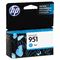 HP CN050AN140 (HP 951) Ink, 700 Page-Yield, Cyan HEWCN050AN140