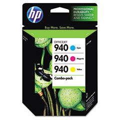 HP CN065FN Ink, 2700 Page Yield, Cyan, Magenta, Yellow, 3/Pack HEWCN065FN