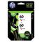 HP CZ072FN140 (HP 60) Ink, Tri-Color, 165 Page-Yield, 2/Pk HEWCZ072FN140