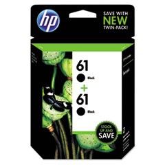 HP CZ073FN140 (HP 61) Ink, Black, 190 Page-Yield, 2/Pk HEWCZ073FN140