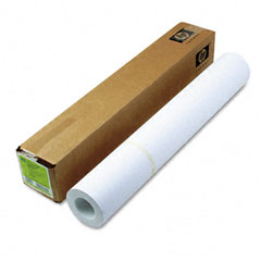 HP Designjet Inkjet Large Format Paper, 35 lbs., 24" x 100 ft, White HEWC6029C