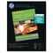 HP Inkjet Brochure/Flyer Paper, 98 Brightness, 48lb, 8-1/2 x 11, White, 50 Shts/Pk HEWC6817A
