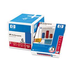 HP Multipurpose Paper, 96 Bright, 20lb, Letter, White, 2500 Sheets/Carton HEW115100
