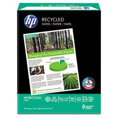 HP Office Recycled Paper, 92 Brightness, 20lb, 8-1/2 x 11, White, 5000 Shts/Ctn HEW112100